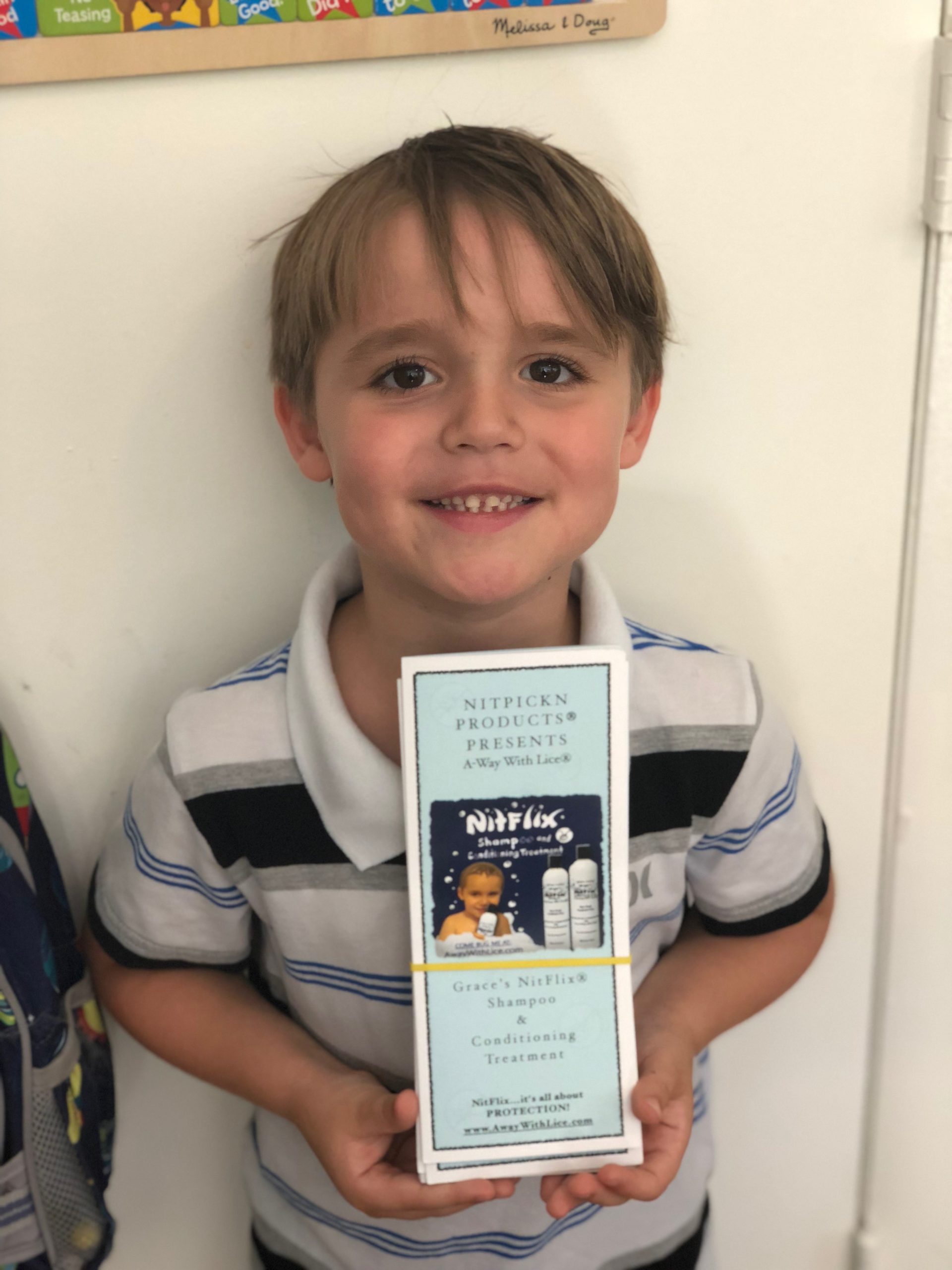 Happy Jack goes to school free from lice
